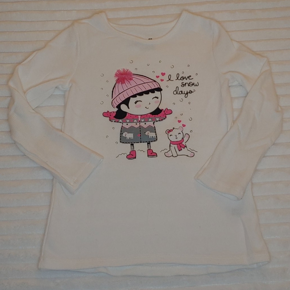 🎁Jumping beans long sleeve I Love Snow Days sz 4T